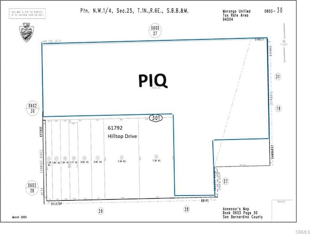 5814 Sunburst, Joshua Tree CA, 92252 land for sale