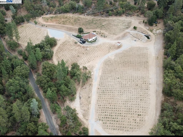 aerial view featuring a rural view