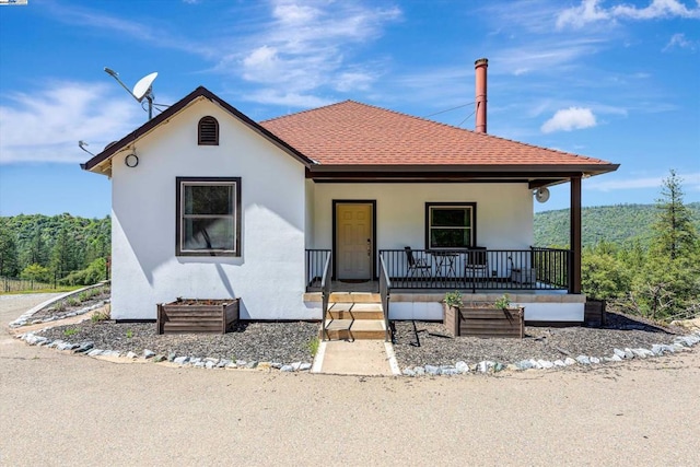 view of front of home with a porch