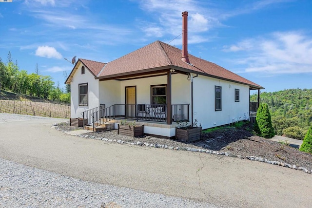 view of front of home with a porch