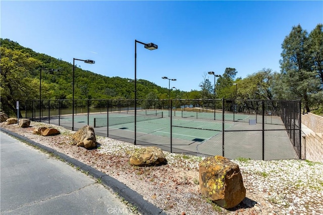 view of sport court