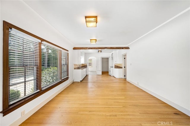 hall featuring light hardwood / wood-style floors