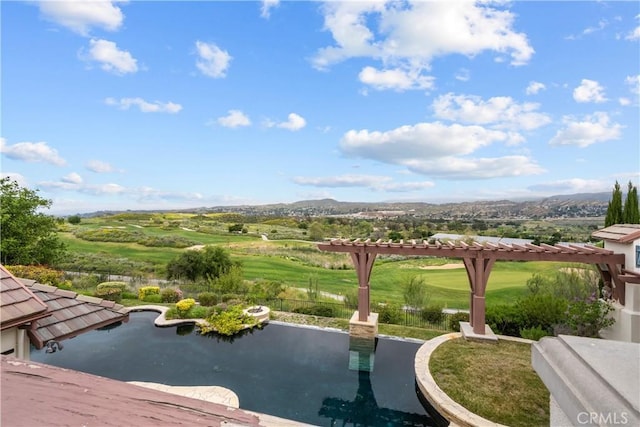 view of home's community with a mountain view