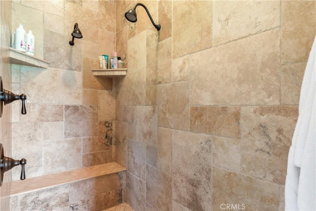 bathroom with walk in shower