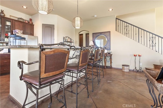 view of dining room