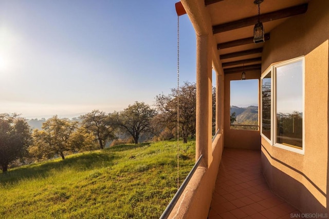 view of balcony