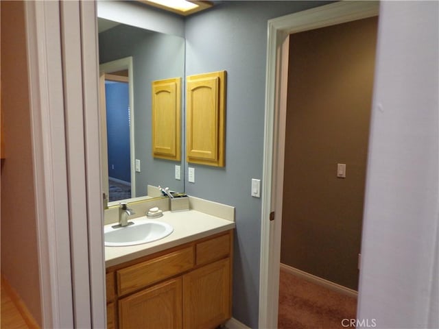 bathroom with vanity