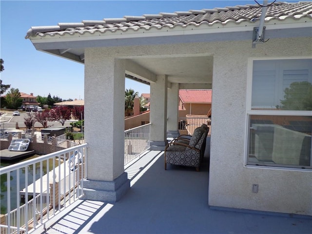 view of balcony