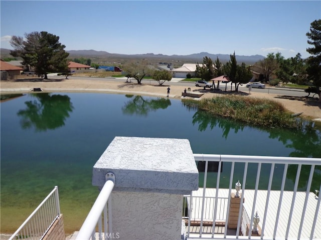 property view of water with a mountain view