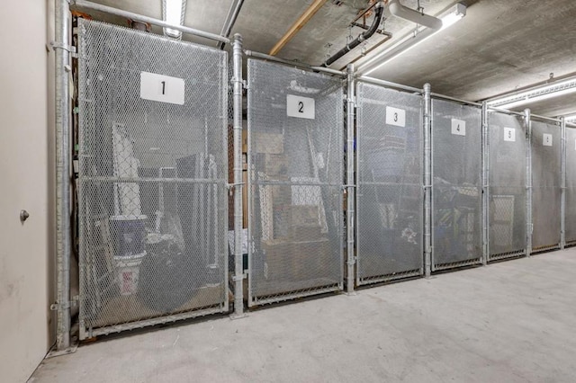 view of storage room