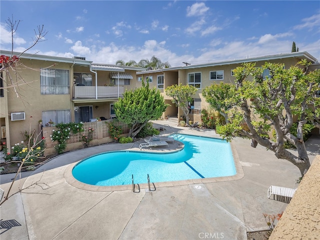 1901 Peyton Ave Unit T, Burbank, CA 91504 - view of swimming pool with a patio area and a wall unit AC
