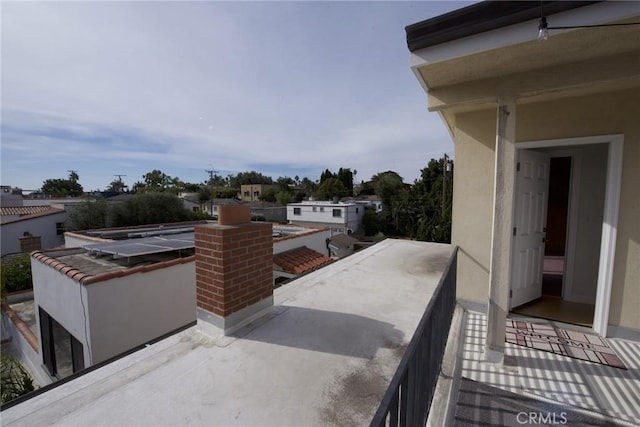 view of patio / terrace with a balcony