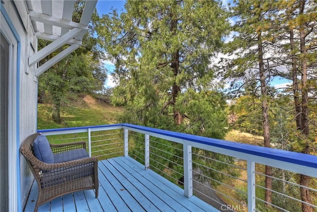 view of wooden terrace