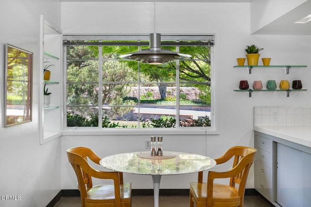 view of dining space