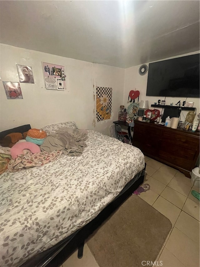 view of tiled bedroom