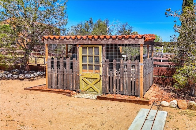 view of shed / structure