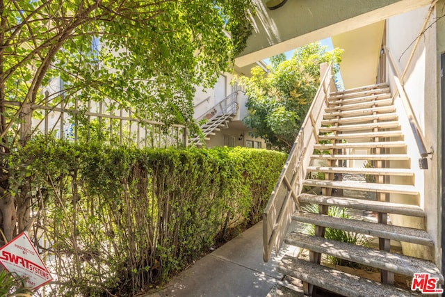 view of stairs