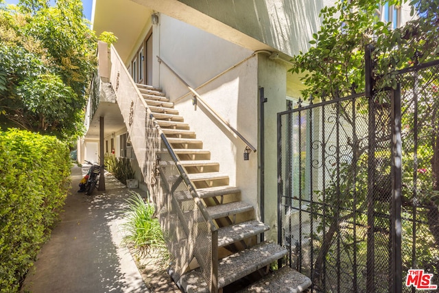 view of stairs