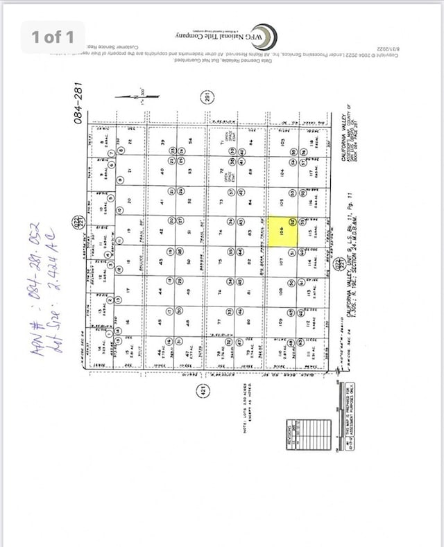 0 Big Bear, Santa Margarita CA, 93453 land for sale