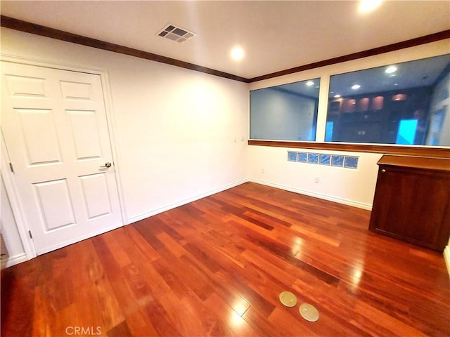 7264 W 88th Pl, Los Angeles, CA 90045 - spare room with crown molding, wood finished floors, and baseboards