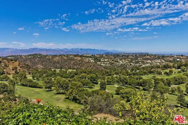 exterior space with a mountain view