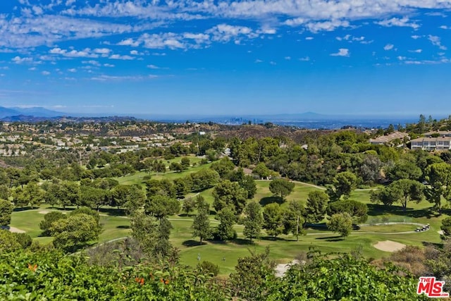 view of aerial view