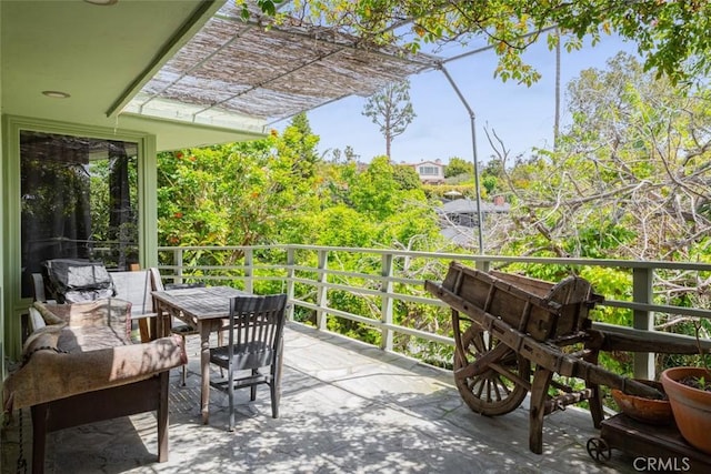 view of balcony