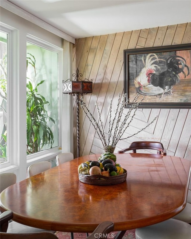 view of dining room