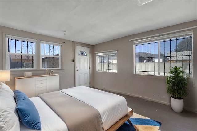 bedroom featuring multiple windows