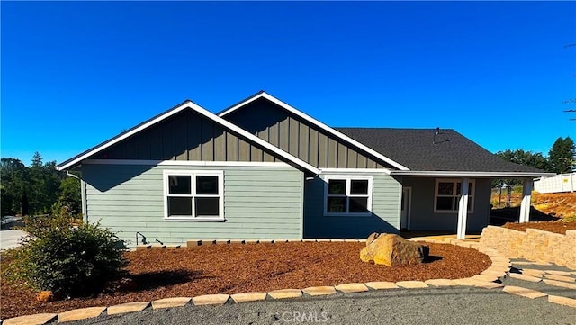 view of front of home