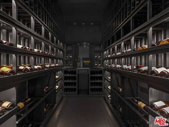 view of wine room