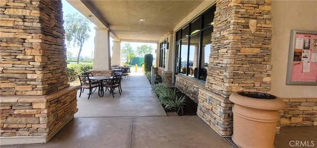 view of patio / terrace with outdoor dining space