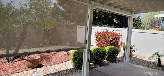 view of patio with fence