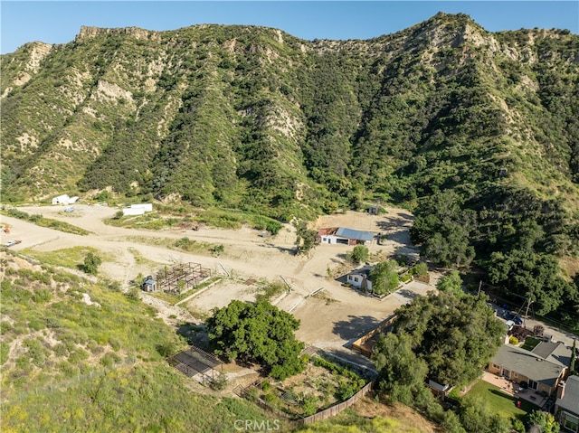 aerial view featuring a mountain view