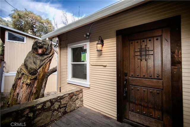 view of entrance to property