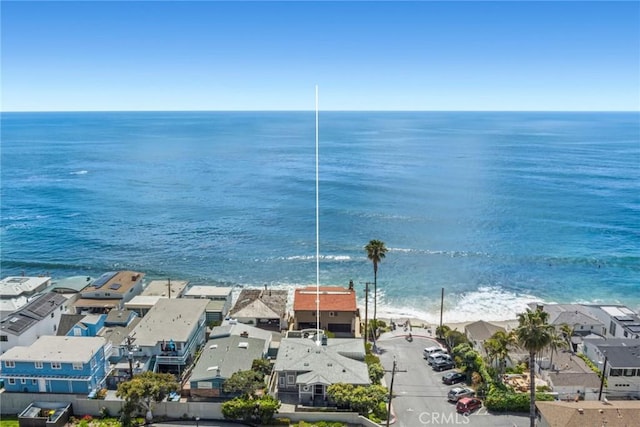 view of water feature with a residential view