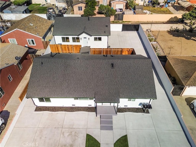 bird's eye view with a residential view