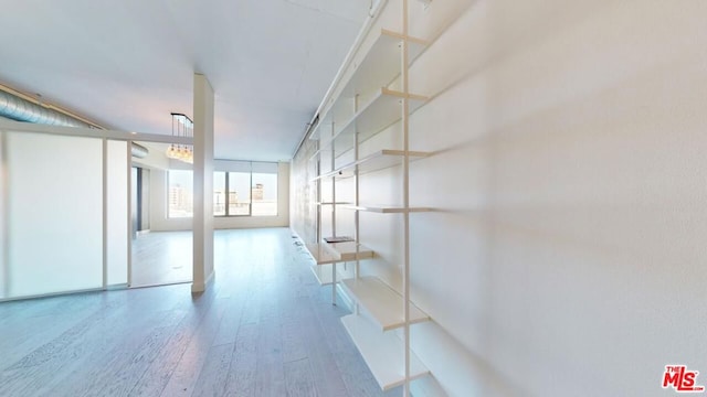 interior space featuring hardwood / wood-style flooring