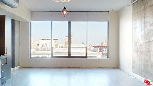 empty room with wood-type flooring