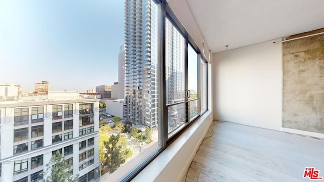 view of sunroom