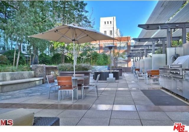 view of patio / terrace featuring area for grilling