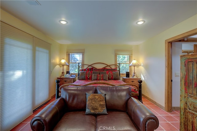 view of tiled bedroom