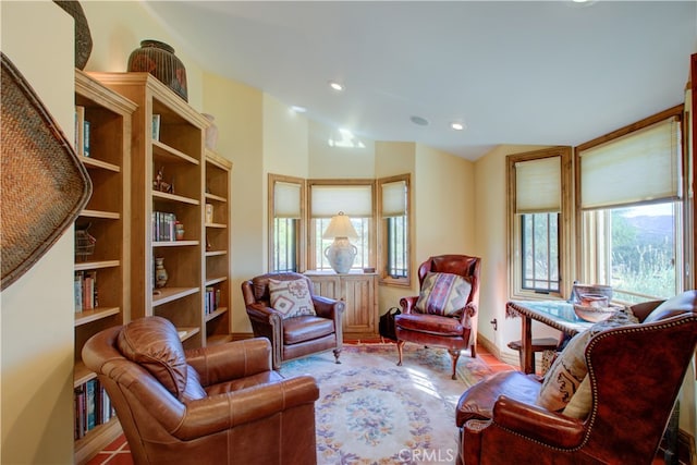 living room featuring plenty of natural light