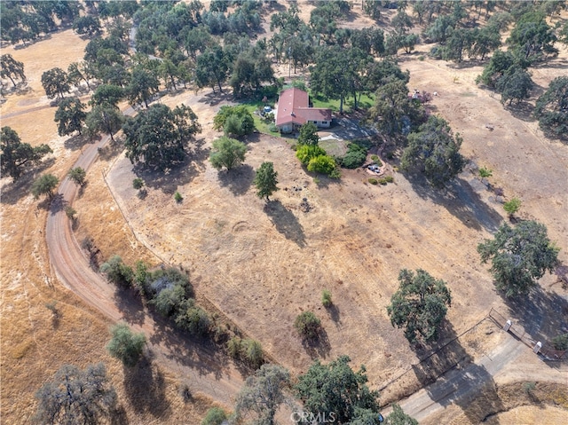 aerial view with a rural view