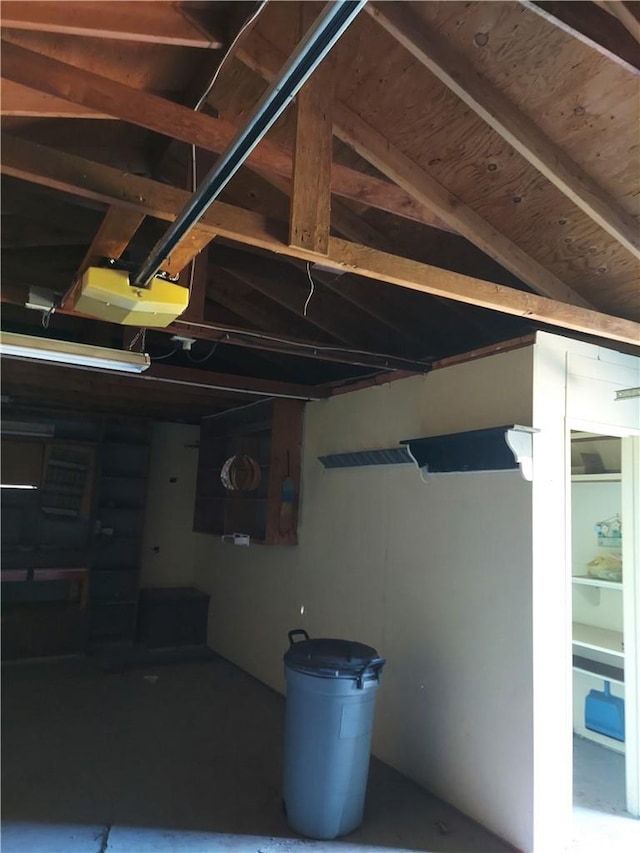view of basement