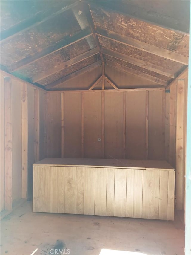 view of storage area