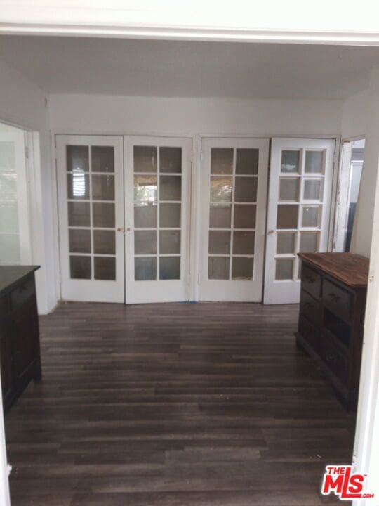 interior space featuring french doors