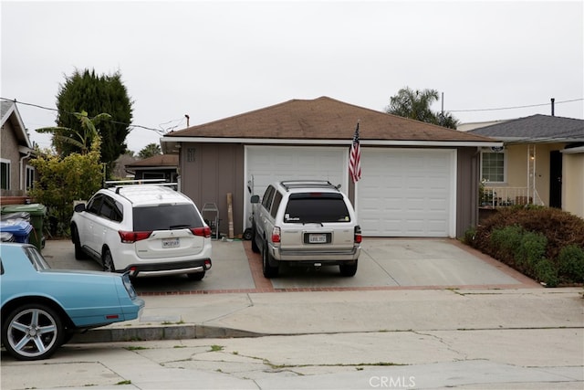 view of single story home