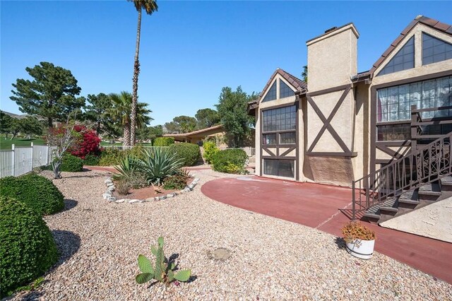 view of yard with a patio area