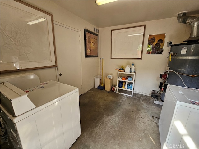 laundry area with washer and dryer